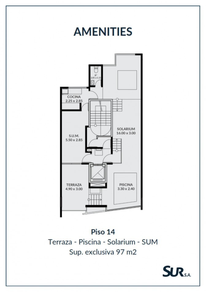 Departamento 2 dormitorios a estrenar en venta, Edificio Danubio, Candioti Sur, Ciudad de Santa Fe