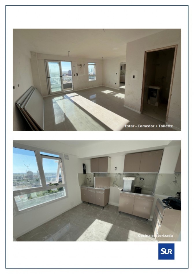 Torre Adagio, semipiso de dos dormitorios a estrenar, La Rioja 2440, ciudad de Santa Fe